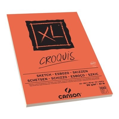 Альбом для графики CANSON XL, 90гр/м, A3, 100л, склейка Альбом для графики CANSON XL, 90гр/м, A3, 100л, склейка