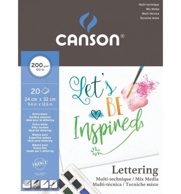 Блок Canson для леттеринга A4 (200г /м2) 20л Блок Canson для леттеринга A4 (200г /м2) 20л