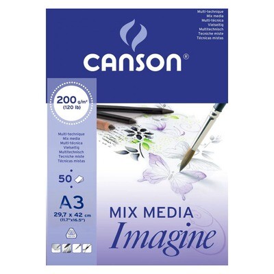 Альбом Canson Imagine A3 - 29,7 x 42cm (50л) Альбом Canson Imagine A3 - 29,7 x 42cm (50л)