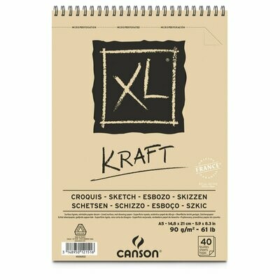 Альбом Canson XL Kraft Paper Pad 90гр, 15х21 Альбом Canson XL Kraft Paper Pad 90гр, 15х21