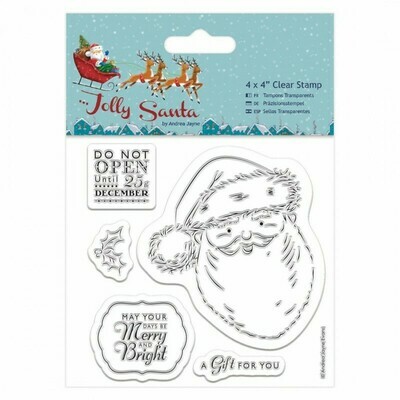 Набор штампов 10x10см - Jolly Santa Набор штампов 10x10см - Jolly Santa