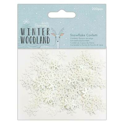 Конфети снежинки Papermania Winter Woodland 200 шт Конфети снежинки Papermania Winter Woodland 200 шт