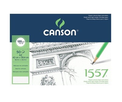 Альбом 1557 Canson склейка, 120 гр/м2, 42х59,4 см, 50 л Альбом 1557 Canson склейка, 120 гр/м2, 42х59,4 см, 50 л