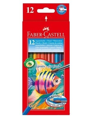 Набор акварельных карандашей Faber-Castell 12 шт Набор акварельных карандашей Faber-Castell 12 шт