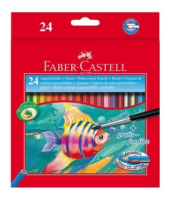 Набор акварельных карандашей Faber-Castell 24 шт Набор акварельных карандашей Faber-Castell 24 шт