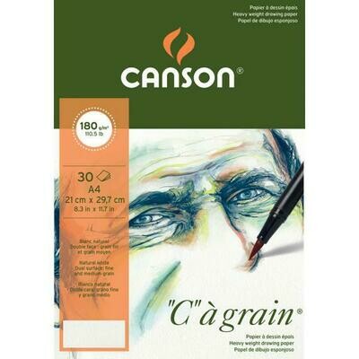Альбом C'a Grain Canson склейка, 180гр/м, малое зерно, A4, 30л Альбом C'a Grain Canson склейка, 180гр/м, малое зерно, A4, 30л