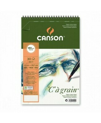 Альбом C'a Grain Canson на спирали, 180гр/м, малое зерно, A4, 30л Альбом C'a Grain Canson на спирали, 180гр/м, малое зерно, A4, 30л