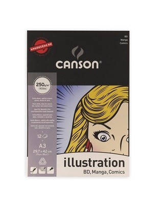 Альбом Canson Illustration A3, 250г 12л Альбом Canson Illustration A3, 250г 12л