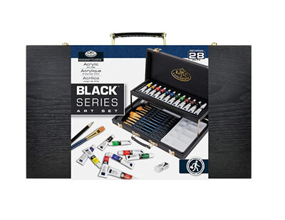 Set de vopsele acrilice Royal & Langnickel Black Series (28 buc, 2 nivele) Set de vopsele acrilice Royal & Langnickel Black Series (28 buc, 2 nivele)