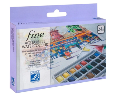 Акварель Lefranc & Bourgeois Fine 24 цв Акварель Lefranc & Bourgeois Fine 24 цв