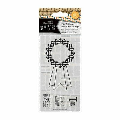 Штамп Papermania Mr Mister Rosette 75 x 140 mm Штамп Papermania Mr Mister Rosette 75 x 140 mm