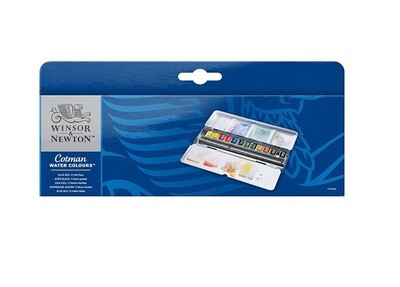 Набор акварели Winsor&Newton Cotman, Blue Box, 12 цветов Набор акварели Winsor&Newton Cotman, Blue Box, 12 цветов