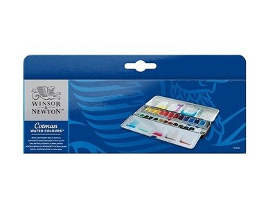 Набор акварели Winsor&Newton Cotman, Metal Sketchers' Box, 24 цвета Набор акварели Winsor&Newton Cotman, Metal Sketchers' Box, 24 цвета