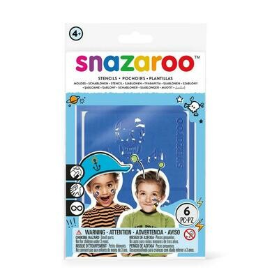 Набор трафаретов самоклеющихся многоразовых для грима Snazaroo, 6 шт Набор трафаретов самоклеющихся многоразовых для грима Snazaroo, 6 шт