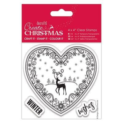 Набор штампов 10x10см - Happy Christmas Набор штампов 10x10см - Happy Christmas