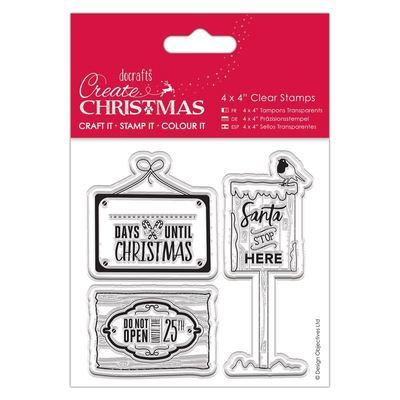 Набор штампов 10x10см - Christmas Signs Набор штампов 10x10см - Christmas Signs