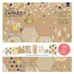 Набор бумаги 15*15 docrafts (32лист) - geometric Kraft Набор бумаги 15*15 docrafts (32лист) - geometric Kraft