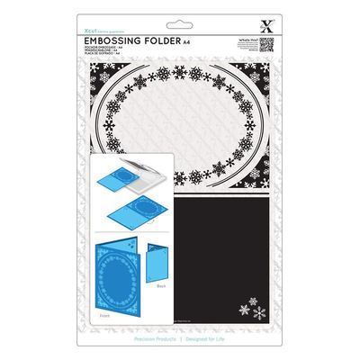 Папка для тиснения A4 - Snowflake Frame Папка для тиснения A4 - Snowflake Frame