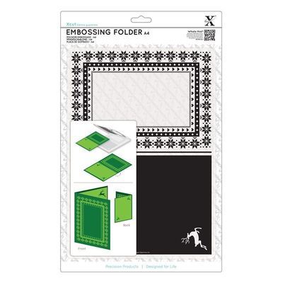 Папка для тиснения A4 - Fairisle Frame Папка для тиснения A4 - Fairisle Frame