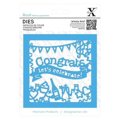 Форма для вырубки Xcut - Congratulations Форма для вырубки Xcut - Congratulations