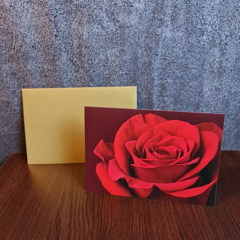 Grußkarte Rote Rose