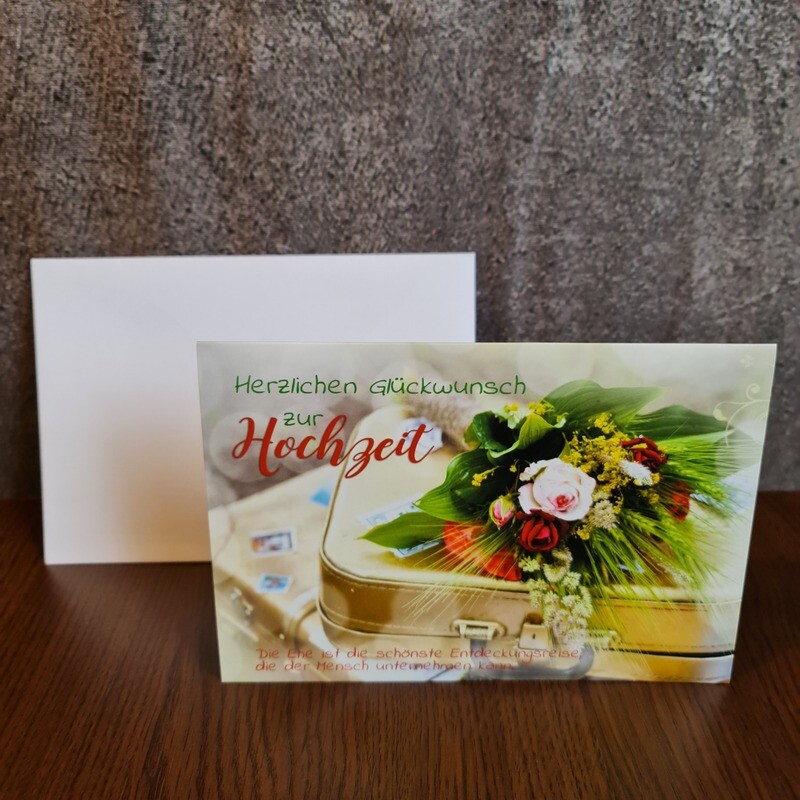 Grußkarte Grußkarte "Herzlichen Glückwunsch zur Hochzeit"