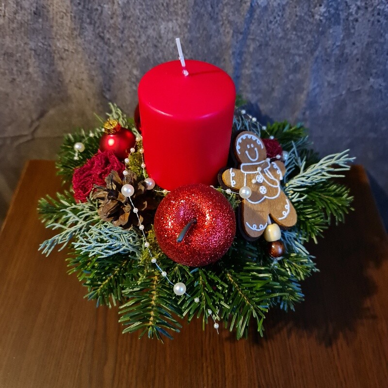Weihnachtsgesteck "Kerzenschein"