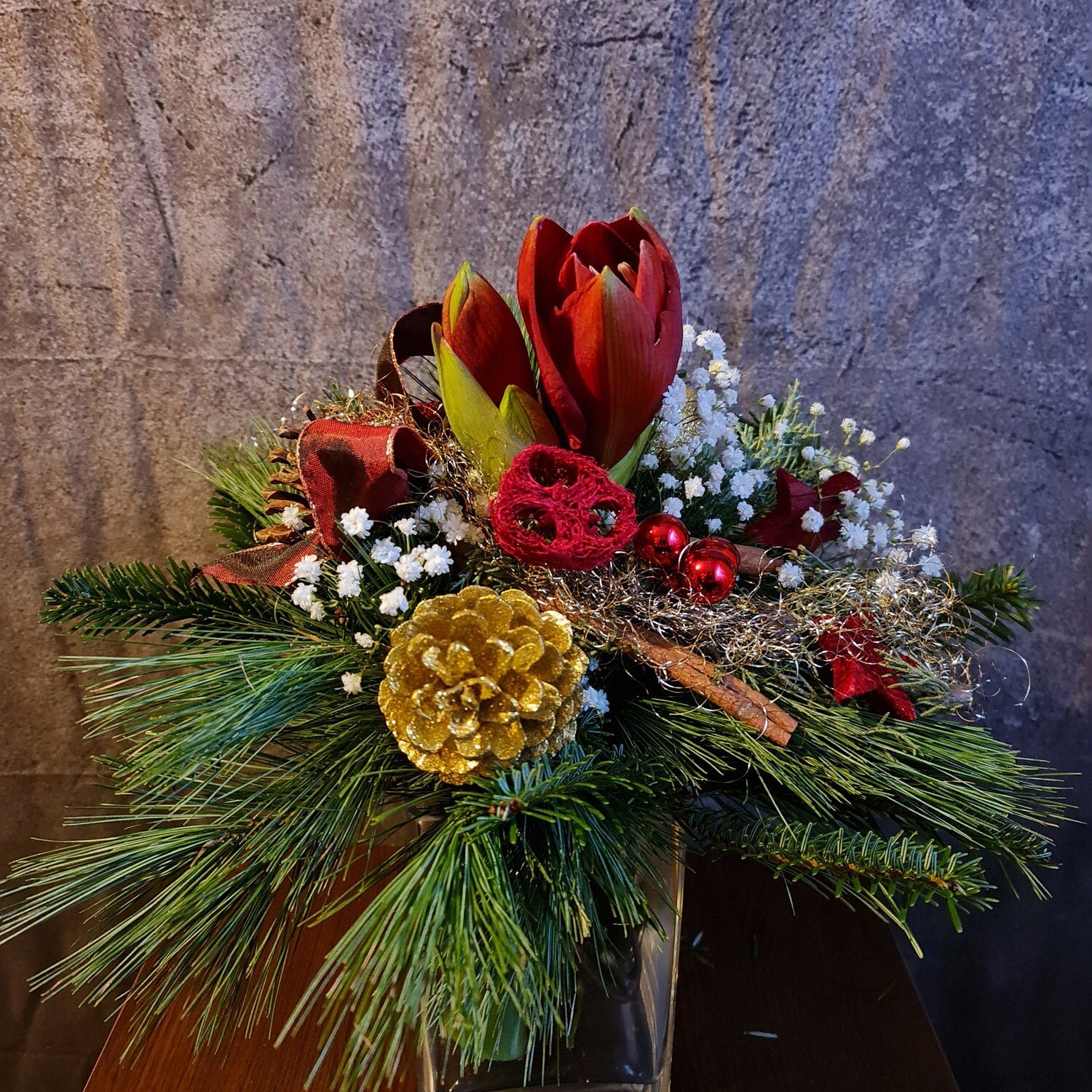 Weihnachtsstrauß Weihnachtsstrauß "Rote Amaryllis"