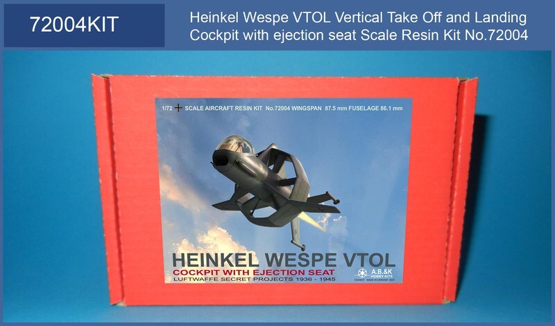 1/72 Heinkel Wespe Cockpit with ejection seat