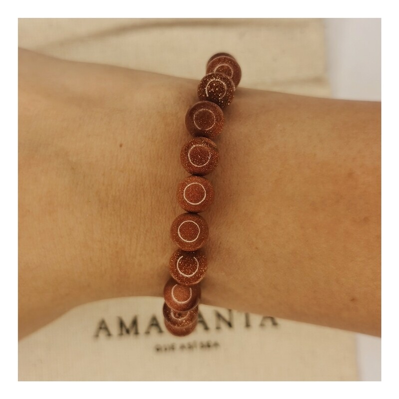 Pulsera de piedra del sol - Alegría, autoestima y energía vital