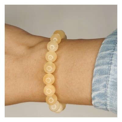 Pulsera de citrino 8mm - Abundancia, alegría y confianza personal