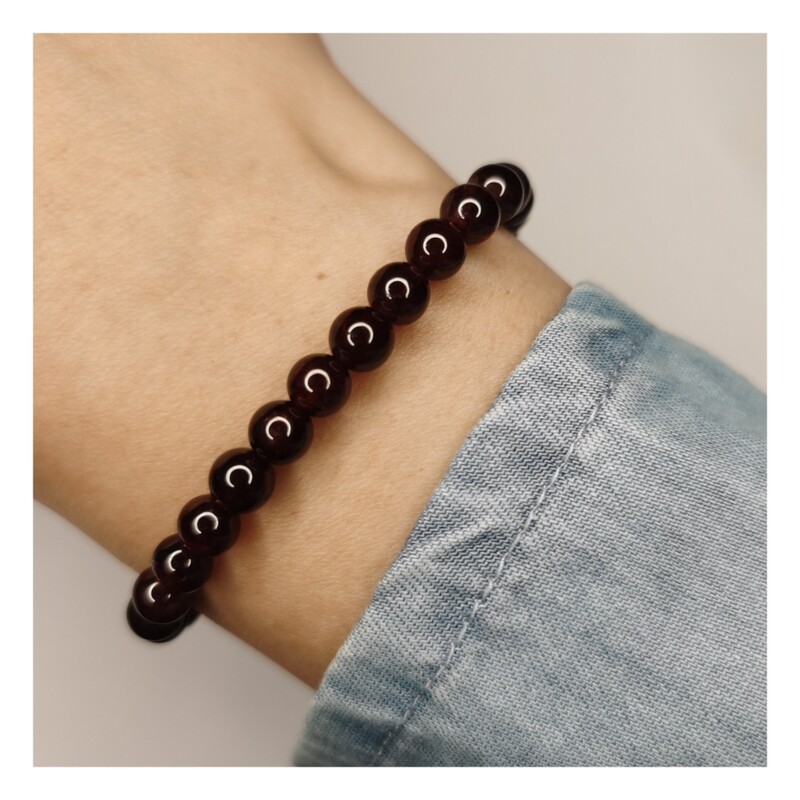 Pulsera de granate  - Pasión, vitalidad y poder personal