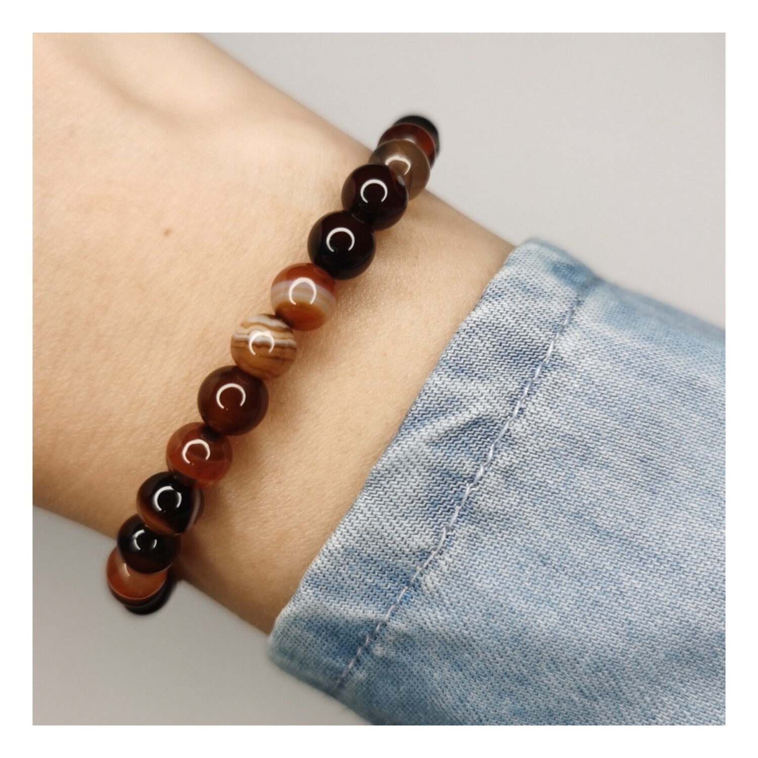 Pulsera Agata 6mm