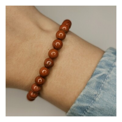 Pulsera Jaspe rojo 6mm