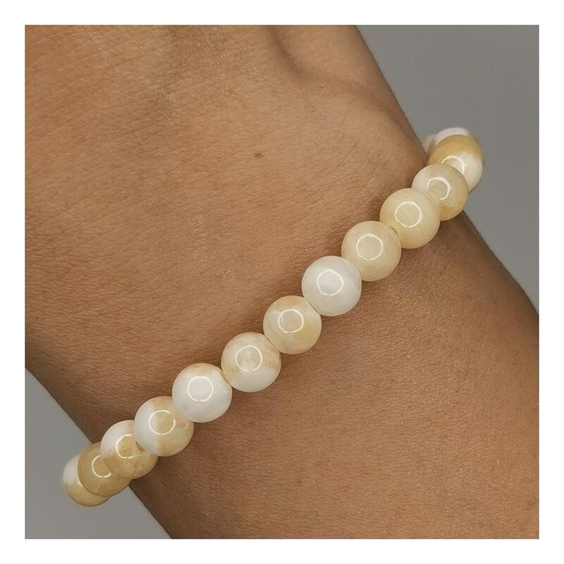 Pulsera de calcita amarilla - Energía solar, creatividad y motivación