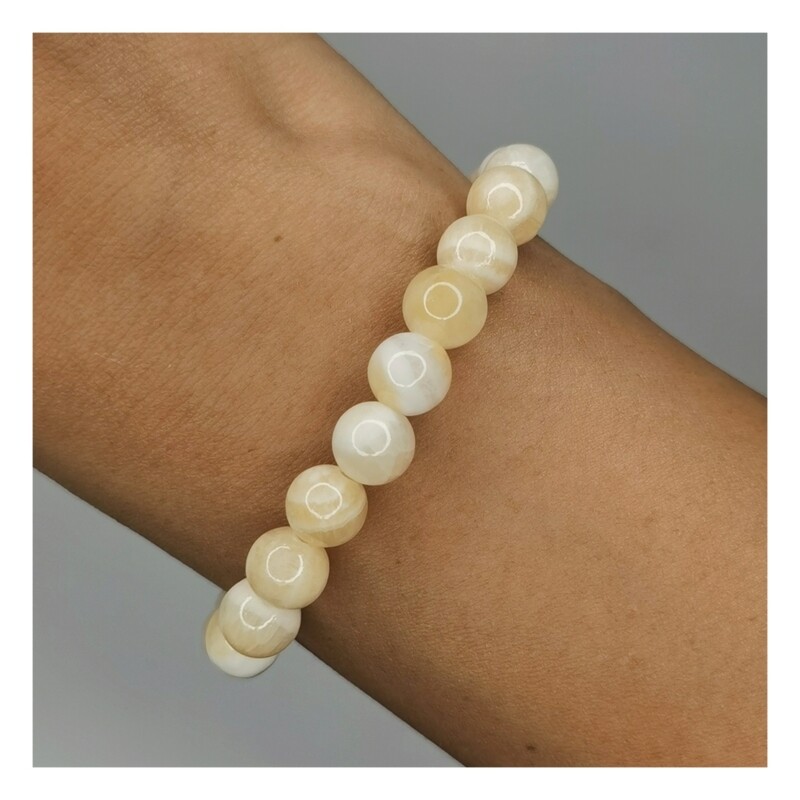 Pulsera de calcita amarilla - Energía solar, creatividad y motivación
