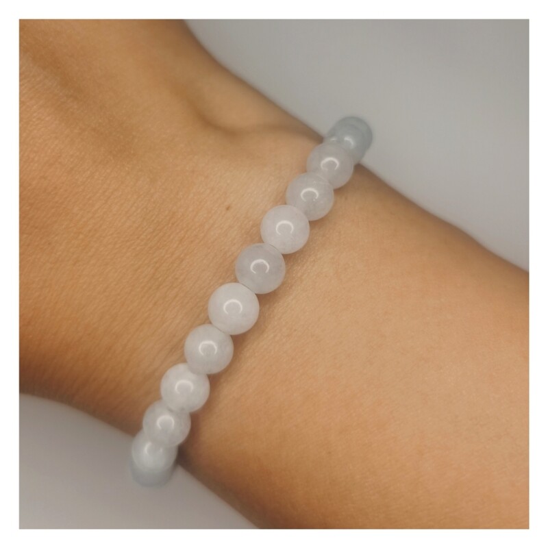 Pulsera de aguamarina 6mm - Calma, fluidez y comunicación emocional