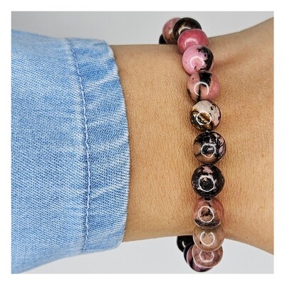 Pulsera de rodonita - Sanación emocional y amor propio