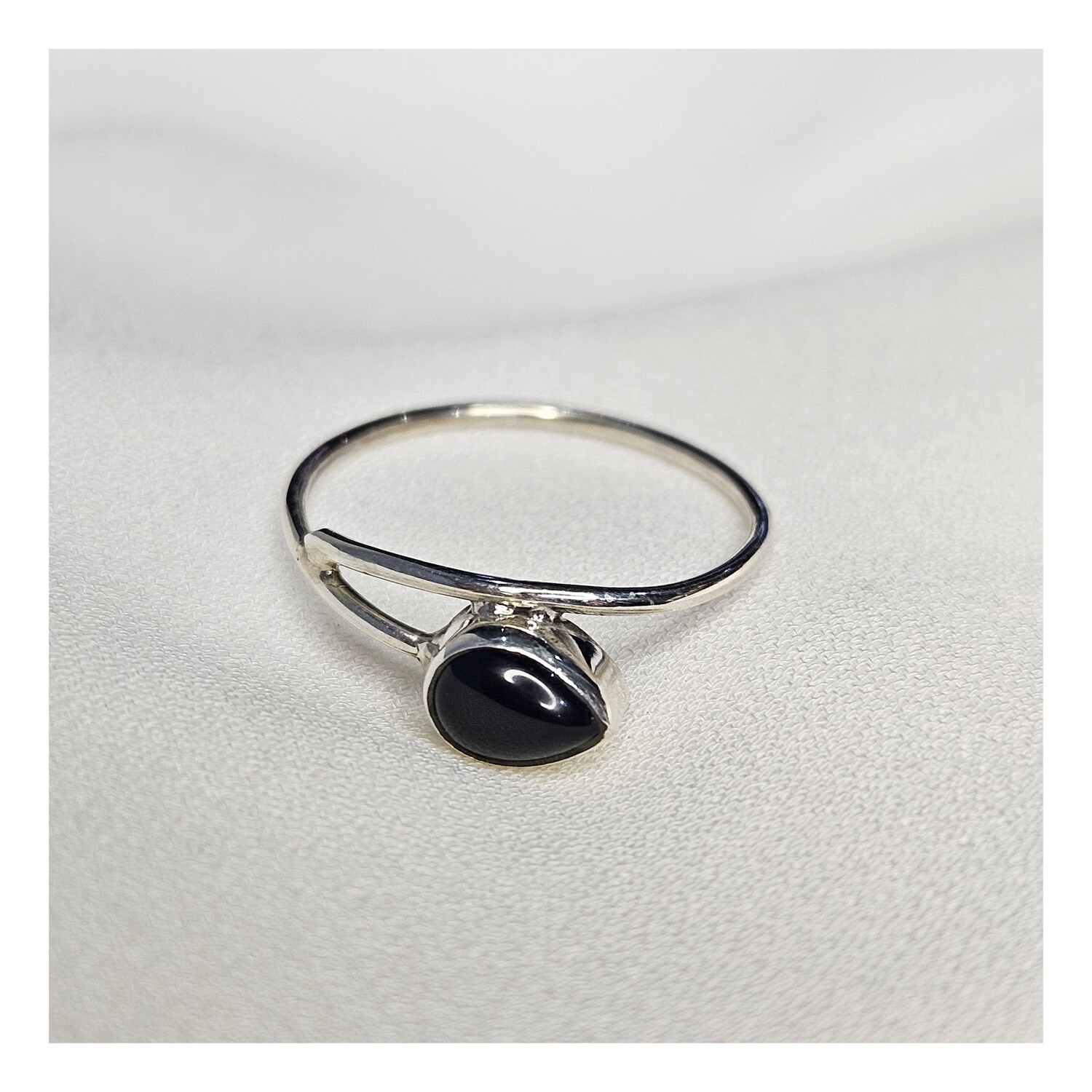 Anillo Onix Plata 925 (15 mm)
