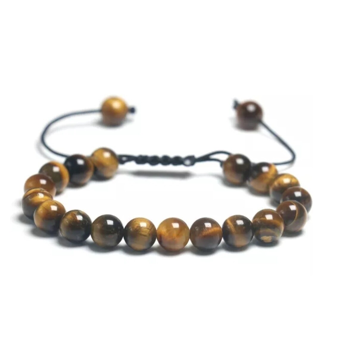 Pulsera de ojo de tigre 6mm - Protección, coraje y fuerza personal