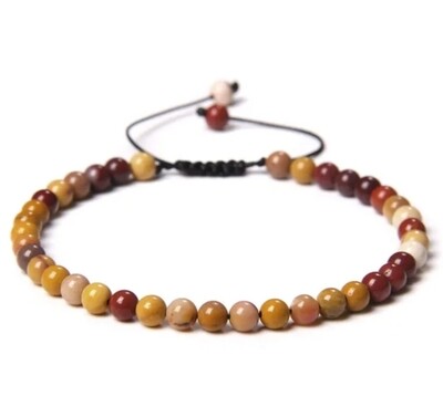 Pulsera Mokaita 4mm ajustable