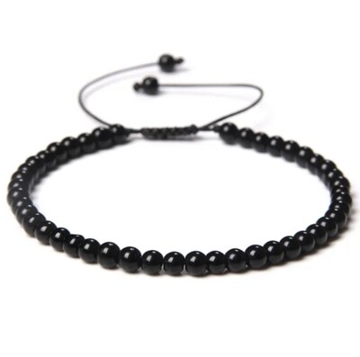 Pulsera Onix 4mm ajustable