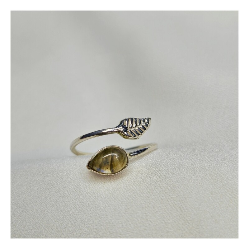 Anillo Labradorita Plata 925 (ajustable)