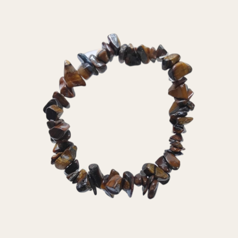 Pulsera de ojo de tigre escalla- Protección, coraje y fuerza personal