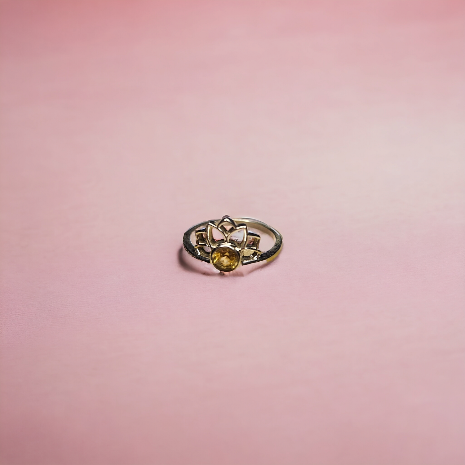 Anillo Citrino Plata 925 (17 mm)
