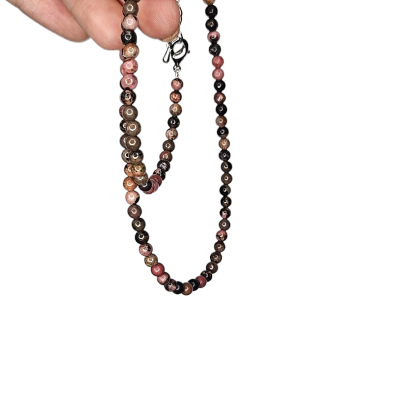 Collar de rodonita - Sanación emocional y amor propio