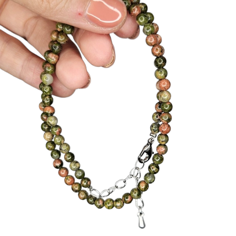 Collar de unakita - Equilibrio emocional y sanación del corazón