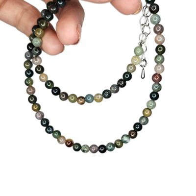 Collar de ágata india - Conexión con la tierra y estabilidad emocional