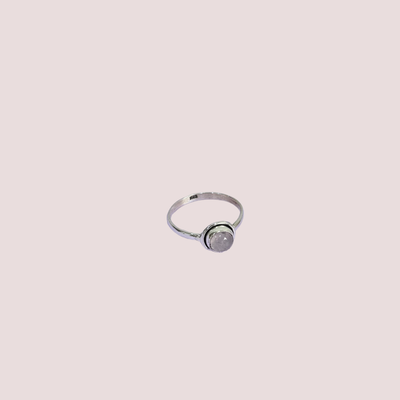 Anillo Cuarzo Rosa Plata 925 (19 mm)