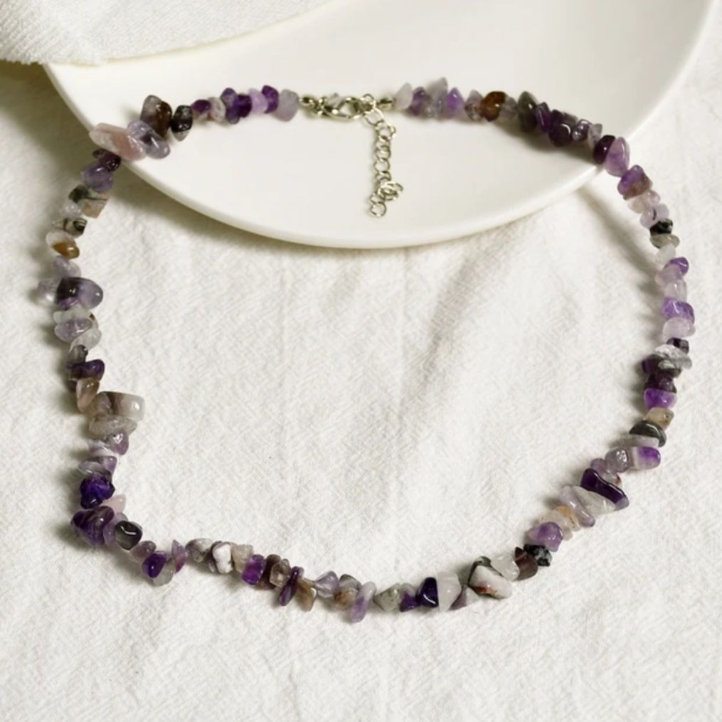 Collar de escallas de amatista - Protección y transmutación energética